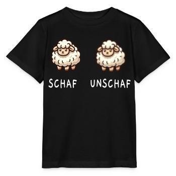 Sheep and sheep - Stanley/Stella MINI CREATOR Kids’ T-Shirt - black - Front - Mikhail (115cm)