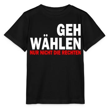 GEH WÄHLEN - Stanley/Stella Kinder T-Shirt MINI CREATOR  - Schwarz - Vorne - Mikhail (115cm)