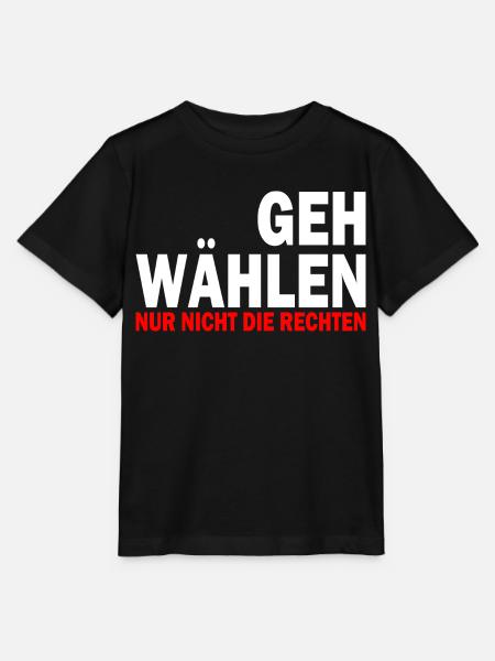 GEH WÄHLEN - Stanley/Stella Kinder T-Shirt MINI CREATOR - Schwarz