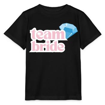 team bride - Stanley/Stella Kinder T-Shirt MINI CREATOR  - Schwarz - Vorne - Mikhail (115cm)