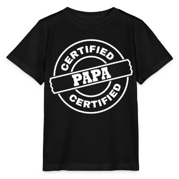 Papa - Stanley/Stella MINI CREATOR Kids’ T-Shirt - black - Front - Mikhail (115cm)