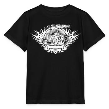 Tractor Pulling Logo - Stanley/Stella MINI CREATOR Kids’ T-Shirt - black - Front - Mikhail (115cm)