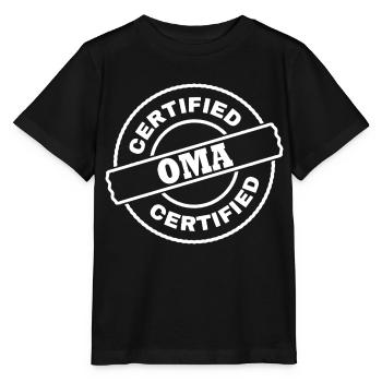 Oma - Stanley/Stella Kinder T-Shirt MINI CREATOR  - Schwarz - Vorne - Mikhail (115cm)