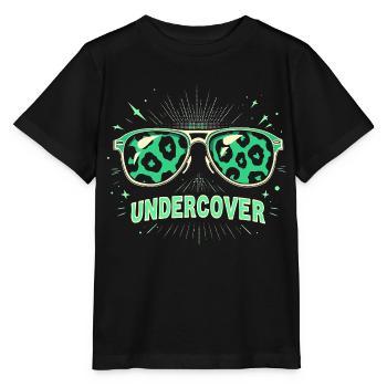 Lunettes de soleil drôles et costume de discours infiltré - T-shirt bio MINI CREATOR Stanley/Stella Enfant - noir - Devant - Mikhail (115cm)