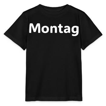 Montag Motivation Lustiges Spruch Shirt - Stanley/Stella MINI CREATOR Kids’ T-Shirt - black - Front - Mikhail (115cm)