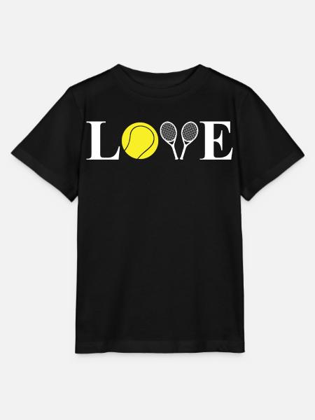 Ich liebe Tennis - Stanley/Stella Kinder T-Shirt MINI CREATOR  - Schwarz