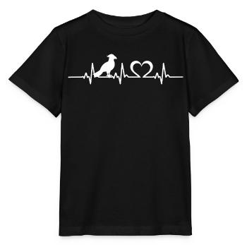 Papagei Herzschlag Papageien Vogel - Stanley/Stella Kinder T-Shirt MINI CREATOR  - Schwarz - Vorne - Mikhail (115cm)