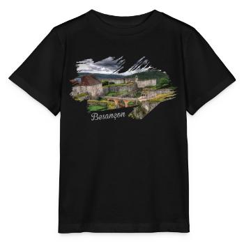 Franche Comté Besançon - T-shirt bio MINI CREATOR Stanley/Stella Enfant - noir - Devant - Mikhail (115cm)