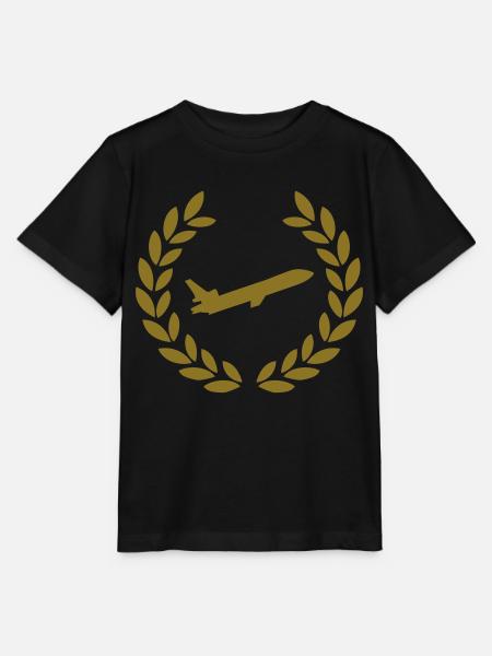 airplane jet deluxe - Stanley/Stella Kinder T-Shirt MINI CREATOR - Schwarz