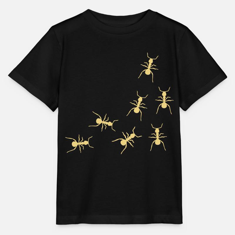 Ameisen - Stanley/Stella Kinder T-Shirt MINI CREATOR  - Schwarz