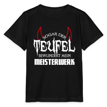 Teufel besser.PNG - Stanley/Stella Kinder T-Shirt MINI CREATOR  - Schwarz - Vorne - Mikhail (115cm)