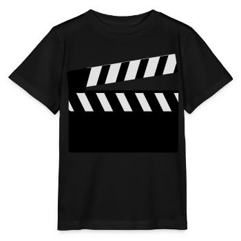 film_klappe_f2 - Stanley/Stella Kinder T-Shirt MINI CREATOR  - Schwarz - Vorne - Mikhail (115cm)