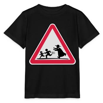 Achtung Pfarrer - Stanley/Stella Kinder T-Shirt MINI CREATOR  - Schwarz - Vorne - Mikhail (115cm)