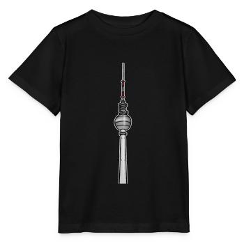 Fernsehturm Berlin c - Stanley/Stella Kinder T-Shirt MINI CREATOR  - Schwarz - Vorne - Mikhail (115cm)