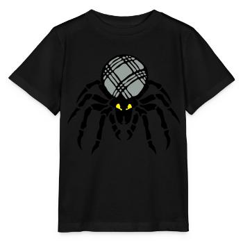 petanque araignee kugel - Stanley/Stella Kinder T-Shirt MINI CREATOR  - Schwarz - Vorne - Mikhail (115cm)