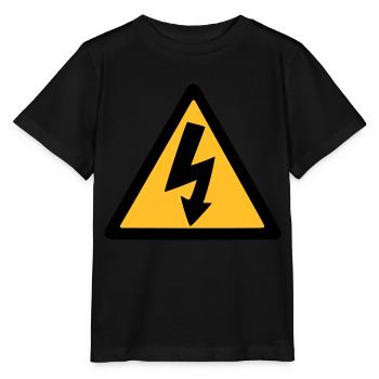 electricien - T-shirt bio MINI CREATOR Stanley/Stella Enfant - noir - Devant - Mikhail (115cm)