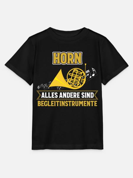 Horn Begleitinstrument Lustig Geschenk Musik - Stanley/Stella Kinder T-Shirt MINI CREATOR  - Schwarz