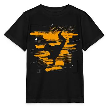Résumé de breakdance - T-shirt bio MINI CREATOR Stanley/Stella Enfant - noir - Devant - Mikhail (115cm)