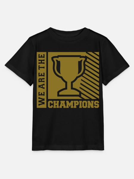 We are the Champions (Schriftzug) - Stanley/Stella Kinder T-Shirt MINI CREATOR - Schwarz