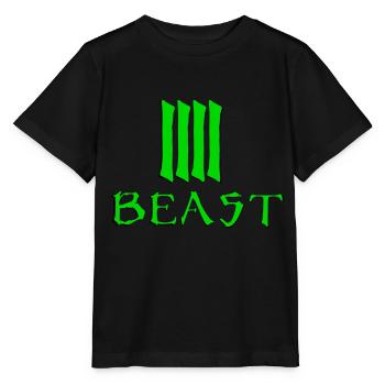 Biest Grün - Stanley/Stella Kinder T-Shirt MINI CREATOR  - Schwarz - Vorne - Mikhail (115cm)