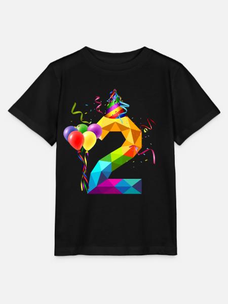 2. GEBURTSTAG - GEBURTSTAGSKIND - 2 JAHRE ALT - Stanley/Stella Kinder T-Shirt MINI CREATOR  - Schwarz