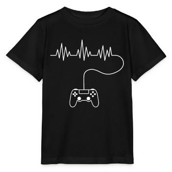 Gamer | PS | Contrôleur | design cool - T-shirt bio MINI CREATOR Stanley/Stella Enfant - noir - Devant - Mikhail (115cm)