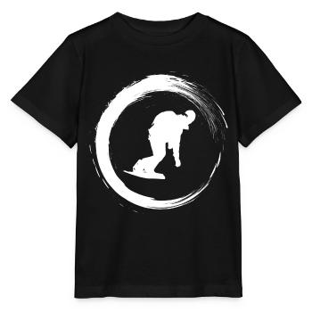 Snowboarding - T-shirt bio MINI CREATOR Stanley/Stella Enfant - noir - Devant - Mikhail (115cm)