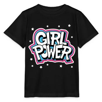 Girl power - Stanley/Stella MINI CREATOR Kids’ T-Shirt - black - Front - Mikhail (115cm)