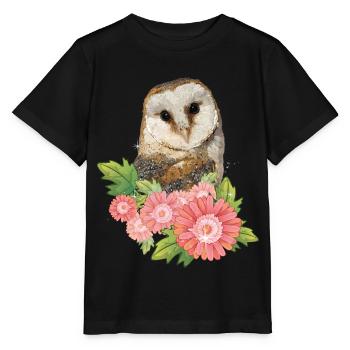 Chouette commune - T-shirt bio MINI CREATOR Stanley/Stella Enfant - noir - Devant - Mikhail (115cm)