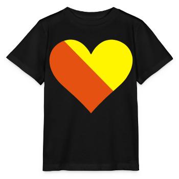 LENS heart - Stanley/Stella MINI CREATOR Kids’ T-Shirt - black - Front - Mikhail (115cm)