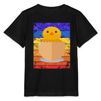 Küken Sunset - T-shirt bio MINI CREATOR Stanley/Stella Enfant - noir - Devant - Mikhail (115cm)