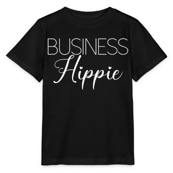 Business hippie rengaine - T-shirt bio MINI CREATOR Stanley/Stella Enfant - noir - Devant - Mikhail (115cm)