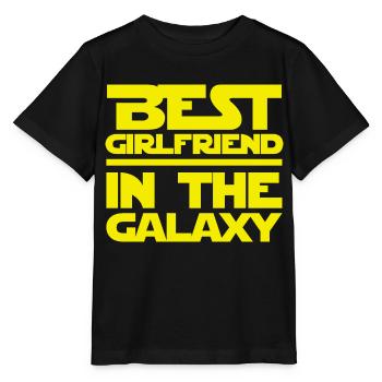 Beste Freundin in der Galaxis - Stanley/Stella Kinder T-Shirt MINI CREATOR  - Schwarz - Vorne - Mikhail (115cm)