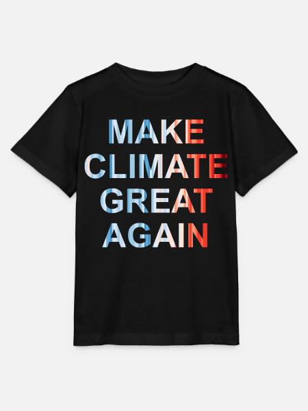 Make climate great again - Stanley/Stella Kinder T-Shirt MINI CREATOR  - Schwarz