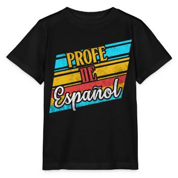 Profe De Espanol Spanisch Lehrer Geschenke Kostüm - Stanley/Stella Kinder T-Shirt MINI CREATOR  - Schwarz - Vorne - Mikhail (115cm)