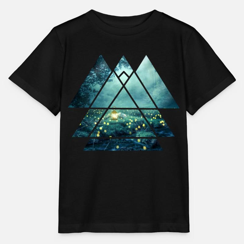Abstract Forest Art - Stanley/Stella MINI CREATOR Kids’ T-Shirt - black