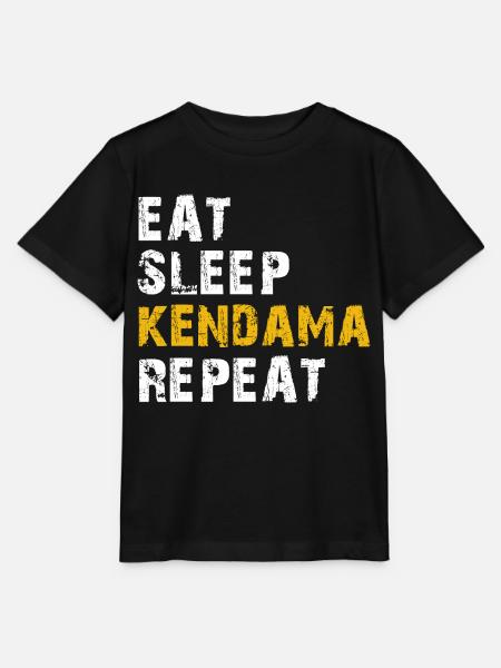essen schlaf kendama wiederholen - Stanley/Stella Kinder T-Shirt MINI CREATOR - Schwarz