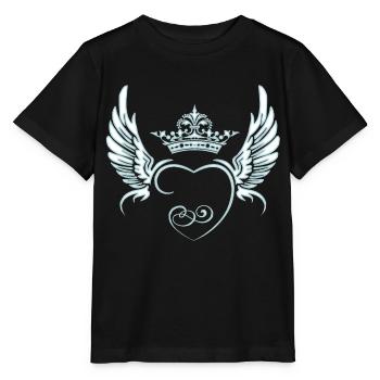 Angel-Wings-Angels-Wings-Little Angel-Wing-Fly - Stanley/Stella MINI CREATOR Kids’ T-Shirt - black - Front - Mikhail (115cm)