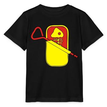 boîte de sardine - T-shirt bio MINI CREATOR Stanley/Stella Enfant - noir - Devant - Mikhail (115cm)