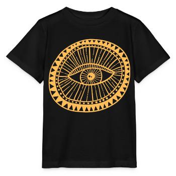 Magisches Auge - Stanley/Stella Kinder T-Shirt MINI CREATOR  - Schwarz - Vorne - Mikhail (115cm)