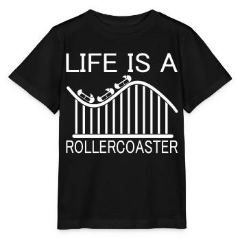 Rollercoaster montagnes russes - T-shirt bio MINI CREATOR Stanley/Stella Enfant - noir - Devant - Mikhail (115cm)