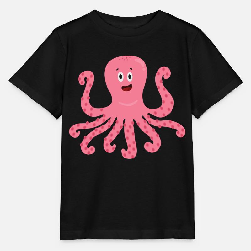 Poulpe - T-shirt bio MINI CREATOR Stanley/Stella Enfant - noir