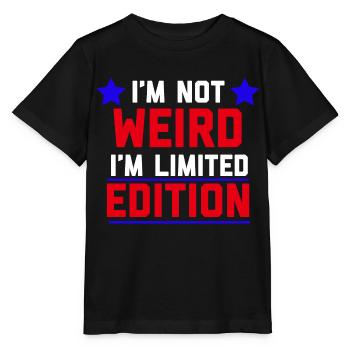 I'm Not Weird I'm Limited Edition - Stanley/Stella Kinder T-Shirt MINI CREATOR  - Schwarz - Vorne - Mikhail (115cm)
