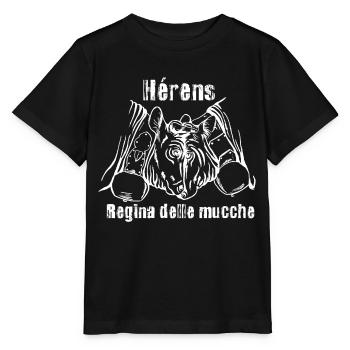 Vache d'hérens eringer regina delle mucche - T-shirt bio MINI CREATOR Stanley/Stella Enfant - noir - Devant - Mikhail (115cm)