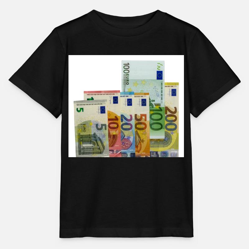 euro banknotes - Stanley/Stella Kinder T-Shirt MINI CREATOR  - Schwarz