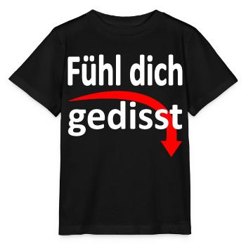 Fühl dich gedisst - Version 3 - Stanley/Stella Kinder T-Shirt MINI CREATOR  - Schwarz - Vorne - Mikhail (115cm)