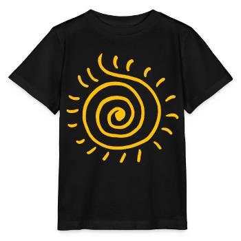 Sonne - Stanley/Stella Kinder T-Shirt MINI CREATOR  - Schwarz - Vorne - Mikhail (115cm)
