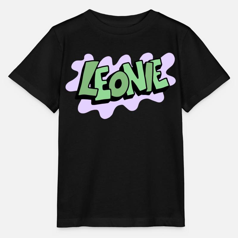 Grafitti Name Leonie - Stanley/Stella Kinder T-Shirt MINI CREATOR  - Schwarz