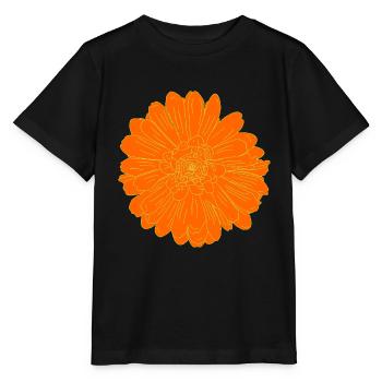 Blüte Orange Classic - Stanley/Stella Kinder T-Shirt MINI CREATOR  - Schwarz - Vorne - Mikhail (115cm)