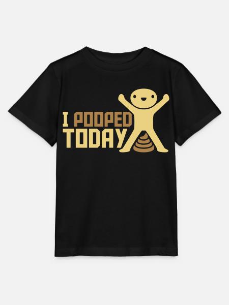 I pooped today Zitat - Stanley/Stella Kinder T-Shirt MINI CREATOR - Schwarz